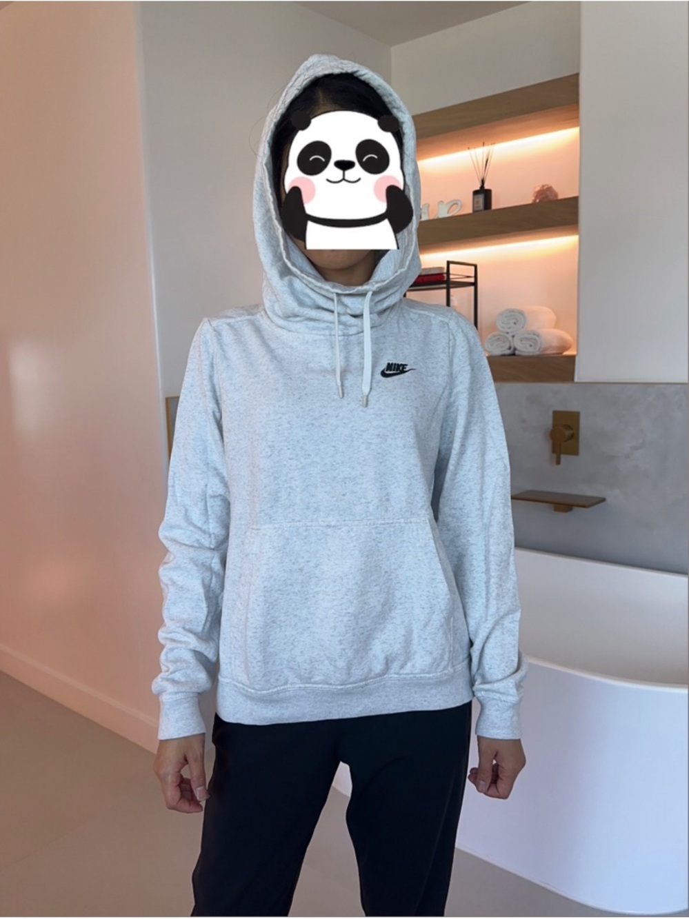 Nike Light Gray Heather Pullover Hoodie